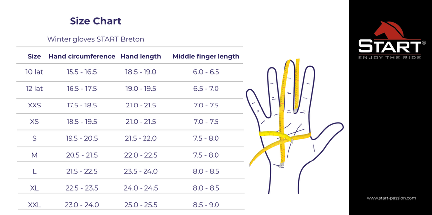 Рукавички зимові START Breton для верхової їзди 11420009-3 фото