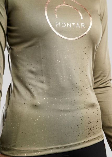 MoNille &mdash; лонгслів із принтом кольору &laquo;рожеве золото&raquo;, Montar BSL2532 фото