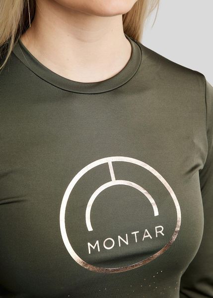MoNille &mdash; лонгслів із принтом кольору &laquo;рожеве золото&raquo;, Montar BSL2532 фото