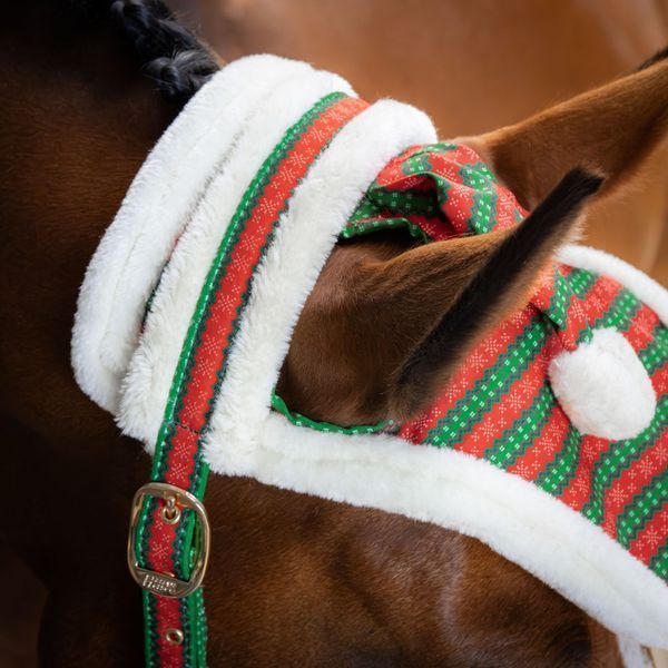 Недоуздок з чомбуром та вушками Christmas, Harry's Horse 31000056 фото