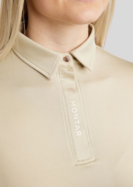 Футболка-поло з довгими рукавами MoSusan W. Логотип Rosegold , Montar PL2534 фото