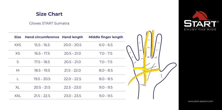 Рукавички START Sumatra для верхової їзди 11410004 фото