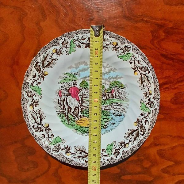 Тарілки ручної роботи Myott Staffordshire &laquo;Myotts Country Life&raquo; з англійськими краєвидами &ndash; вишукана стаффордширська кераміка &ndash; 1982 рік. 1129 фото